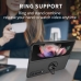 Capa Samsung Z Fold4 - com Anel de Suporte Preto