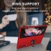 Capa Samsung Z Fold4 - com Anel de Suporte Vermelho