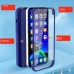 Capa Iphone 14 PRO MAX Silicone 360 Graus Azul