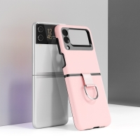 Capa Galaxy Z Flip4 - Silicone e Plástico Rosa