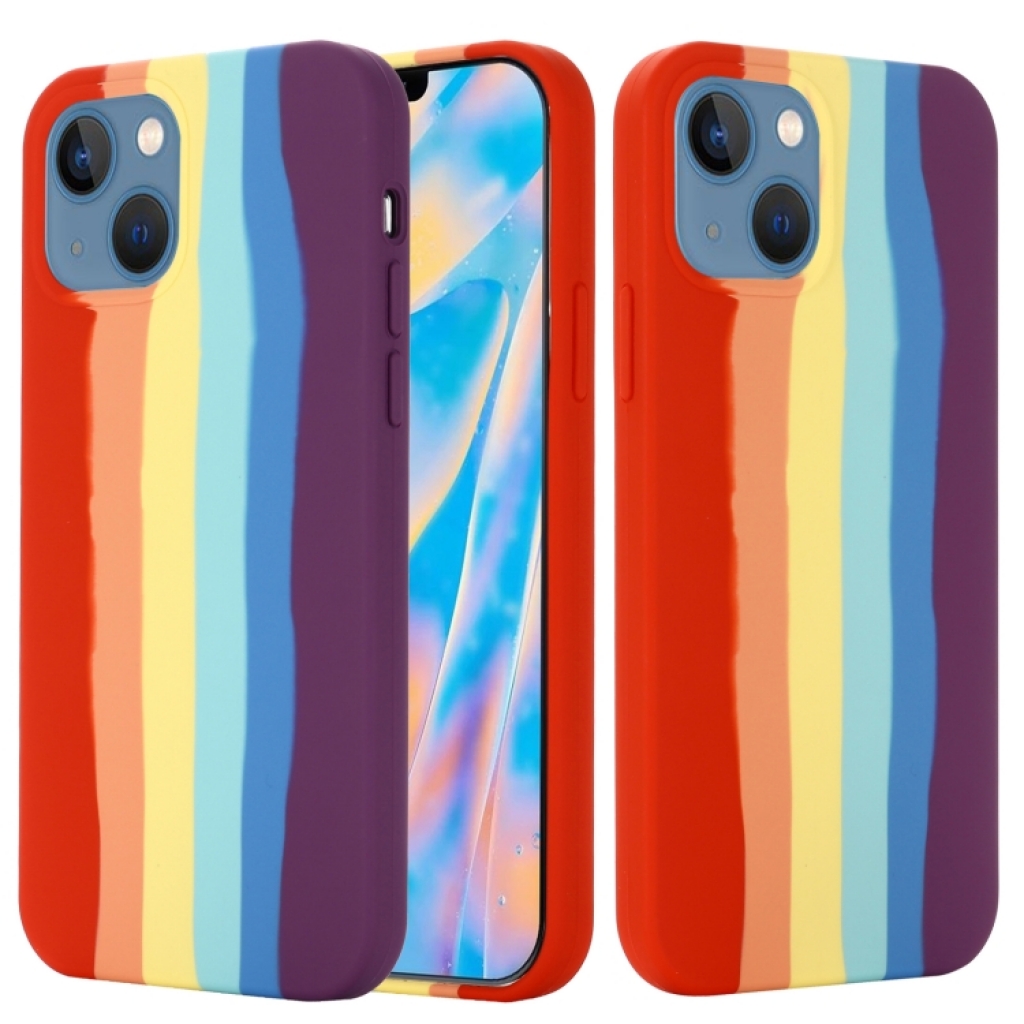 Capa capinha arco-íris/colorida iPhone 12 pro max - silicone cases