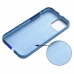 Capa Iphone 14 Silicone Arco-Iris Azul