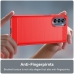 Capinha de Celular Moto G62 TPU Fibra de Carbono Vermelho