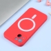 Capa Iphone 14 PLUS - Silicone MagSafe Vermelho