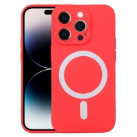 Capa Iphone 14 PRO Silicone MagSafe Vermelho