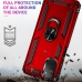 Capa Motorola Moto E32 com Anel de Suporte Vermelho