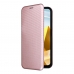Capa Xiaomi Poco M5 - Flip Textura Fibra Rosa