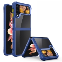 Capa Samsung Galaxy Z Flip4 - Antichoque Transparente Azul