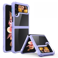 Capa Samsung Galaxy Z Flip4 - Antichoque Transparente Roxo