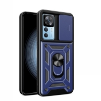 Capa Xiaomi 12T - TPU com Protetor de Câmera Azul