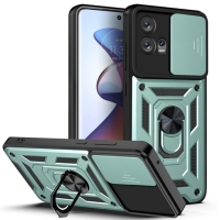 Capa Motorola Edge 30 Fusion - Protetor de Câmera e Suporte Verde