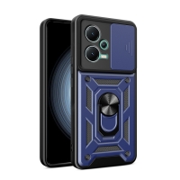 Capa Xiaomi Poco X5 - Protetor de Câmera e Suporte Azul