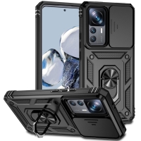 Capa Xiaomi 12T PRO - Protetor de Câmera e Suporte Preto