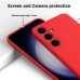 Capa Samsung S24+ Plus - Silicone Vermelho