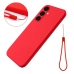 Capa Smartphone Galaxy S24 FE - Silicone Vermelho