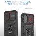 Capa Galaxy A54 - Protetor de Câmera e Suporte Preto