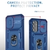 Capa Galaxy A54 - Protetor de Câmera e Suporte Azul