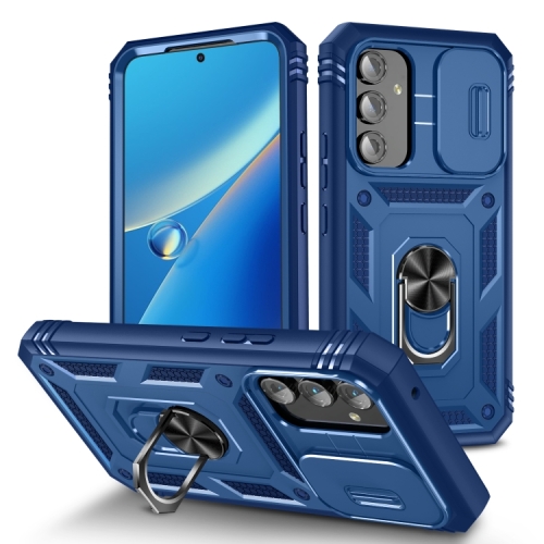 Capa Galaxy A54 - Protetor de Câmera e Suporte Azul ️