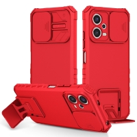 Capa Xiaomi Poco X5 - Protetor de Câmera e Suporte Vermelho