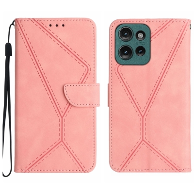 Capa Moto G75 - Flip Carteira Rosa