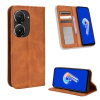 Capa Zenfone 10 - Flip Carteira Marrom