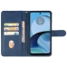 Capa Motorola Moto G54 - Flip Carteira Azul