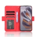 Capa Motorola Edge 50 NEO - Flip Skin Feel Vermelho