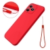 Capa Realme Note 50 - Silicone Aveludado Vermelho