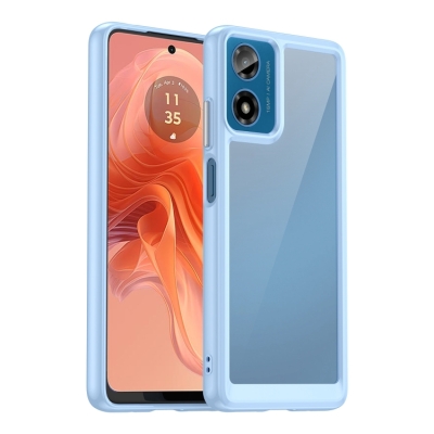 Capa Motorola Moto G04 - TPU e Acrilico Azul