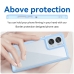 Capa Motorola Edge 50 Fusion - TPU e Acrilico Azul