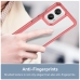 Capa Moto G35 - TPU e Acrílico Vermelho