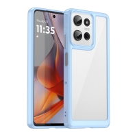 Capinha Celular Moto G75 - TPU e Acrílico Azul