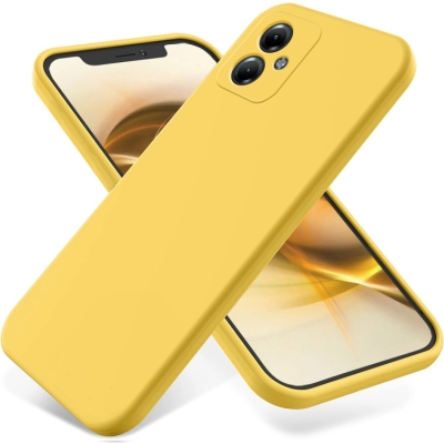 Capa Moto G54 - Silicone Amarelo