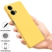 Capa Motorola Moto G24 - Silicone Aveludado Amarelo