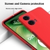 Capa Motorola Moto G24 - Silicone Aveludado Vermelho