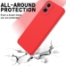 Capa Moto G34 - Silicone Aveludado Vermelho