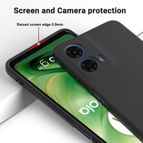 Cover Morbida Per Motorola Moto G24 Power Con Stampa Gatto E Palla – Silicone Trasparente Antigraffio, Regalo Con Stilo Incluso