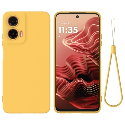 Capa Moto G35 - Silicone Amarelo