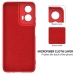 Capa Moto G35 - Silicone Vermelho