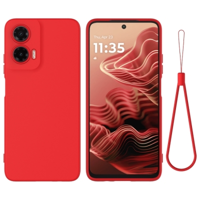 Capa Moto G35 - Silicone Vermelho