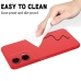 Capa Moto G35 - Silicone Vermelho