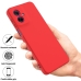 Capinha Moto G55 - Silicone Vermelho