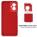 Capinha Moto G55 - Silicone Vermelho