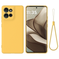 Capinha Moto G75 - Silicone Amarelo