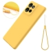 Capinha Moto G75 - Silicone Amarelo