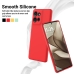 Capinha Moto G75 - Silicone Vermelho