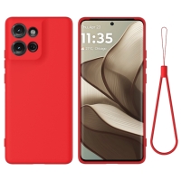 Capinha Moto G75 - Silicone Vermelho