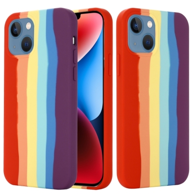 Capa iPhone 15 - TPU Arco Iris Colorido