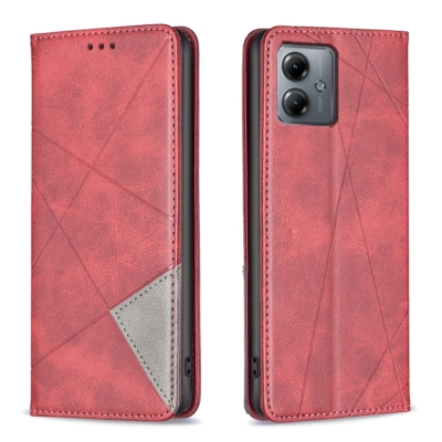 Capa Motorola Moto G14 - Rhombus Series Vermelho