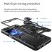 Capa Galaxy Z Flip5 - Anel de Suporte Magnético Vermelho